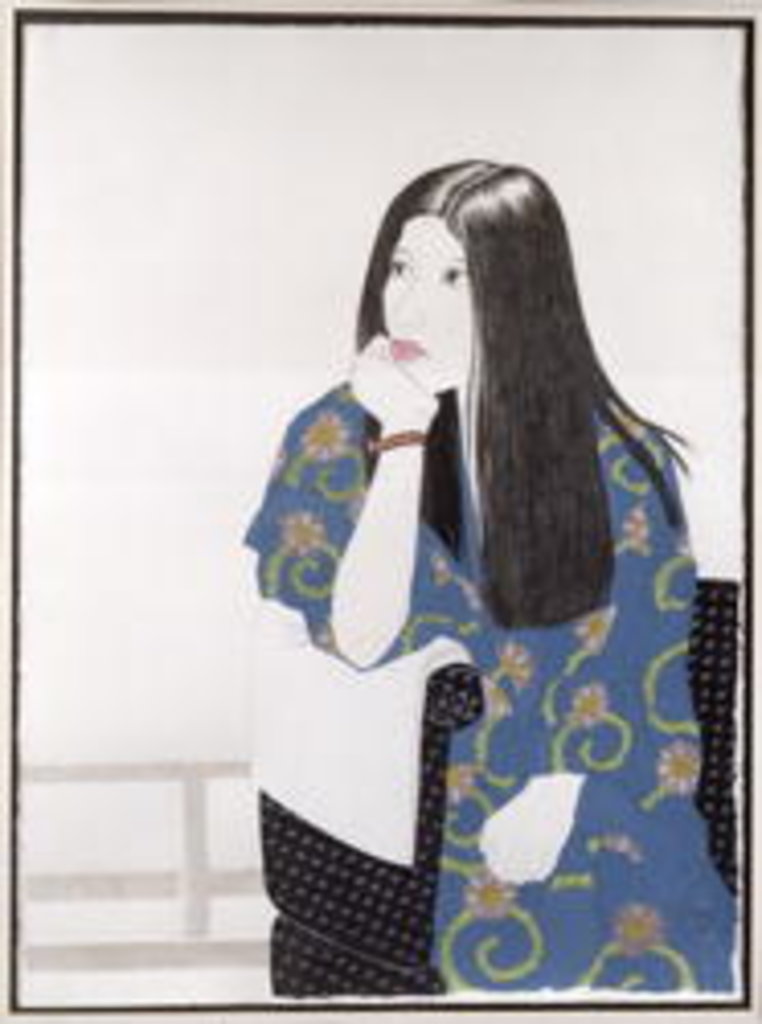 Detail of Blue Kimono, 1995 by Alan Byrne