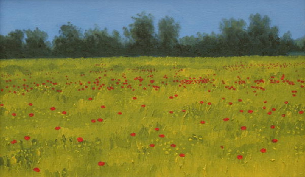 Detail of Yellow Field with Poppies, 2002 by Alan Byrne