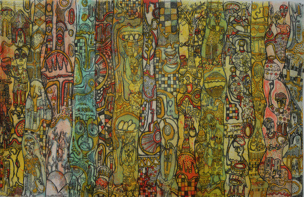 Detail of Before the annual festival, 2013 by Wole Oyeyemi