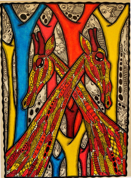 Detail of Lovers, 2013 by Muktair Oladoja