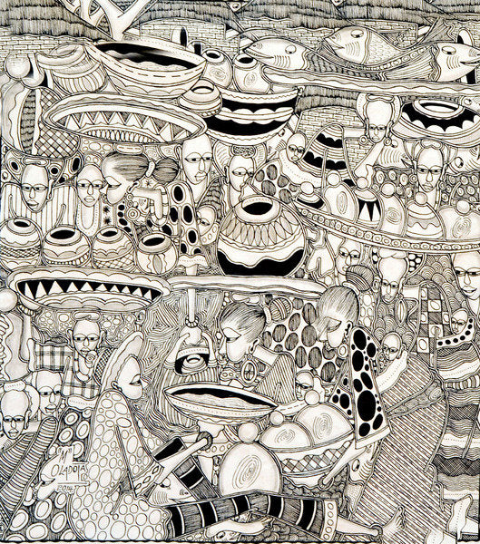 Detail of Market place by Muktair Oladoja