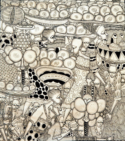 Detail of Heavy Load 2 by Muktair Oladoja