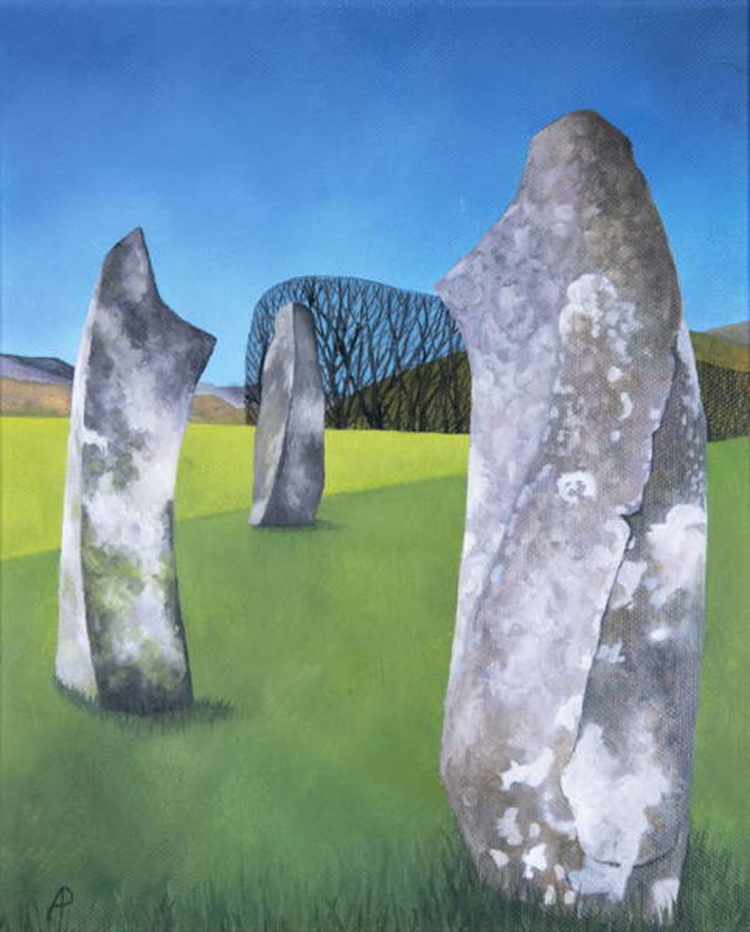 Detail of Kilmartin Stones 2, 2018 by Ann Brain