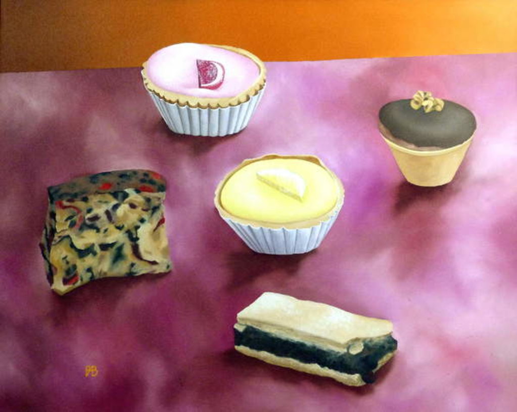 Detail of Five Cakes, 1988 by Ann Brain