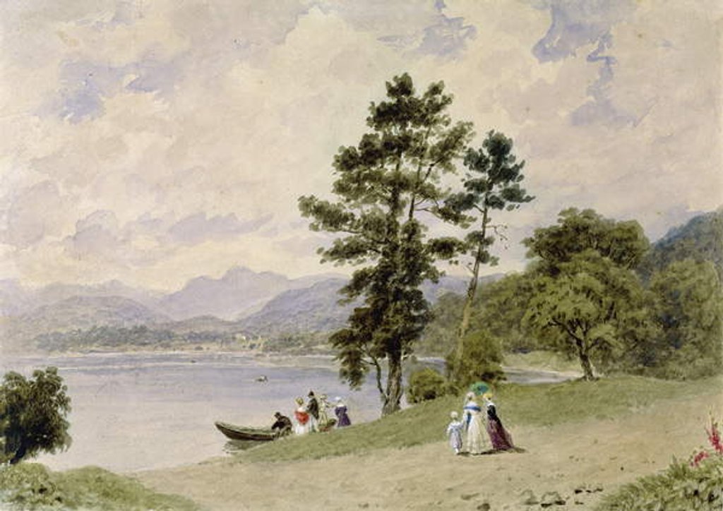 Detail of Windermere, from Low Wood by Frederick Nash