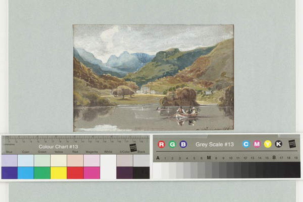 Detail of Brathay Hall, 1808 by John Harden