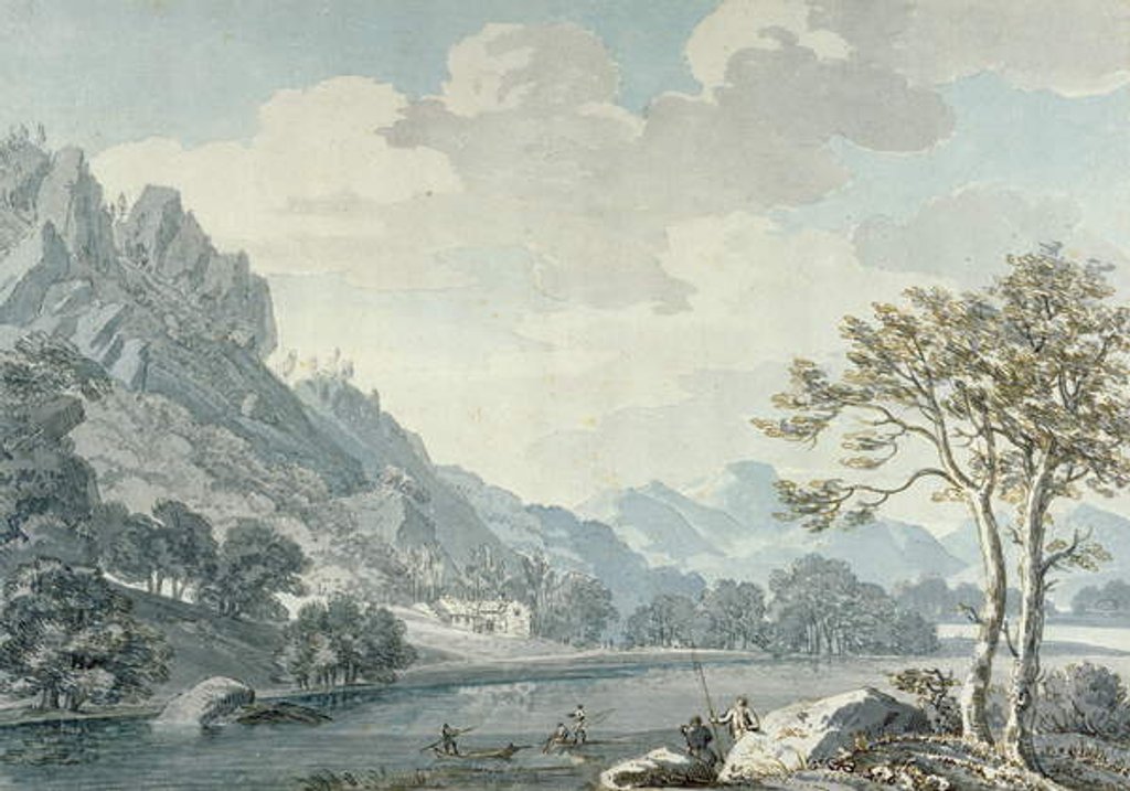 Detail of View of Ullswater from Pooley Bridge by Thomas Sunderland