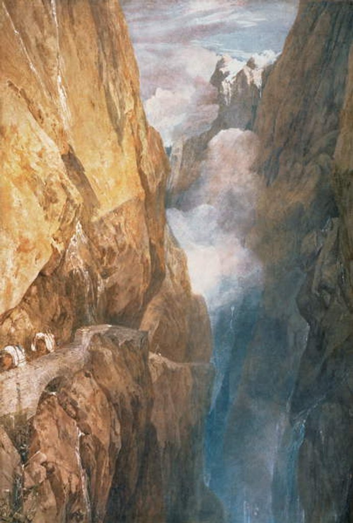 Detail of Passage of Mount St. Gotthard from the Devil's Bridge, 1804 by Joseph Mallord William Turner