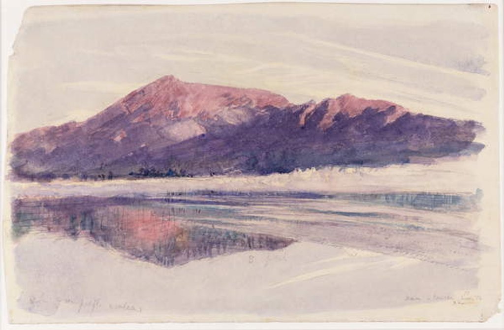 Detail of Dawn Coniston, 1873 by John Ruskin