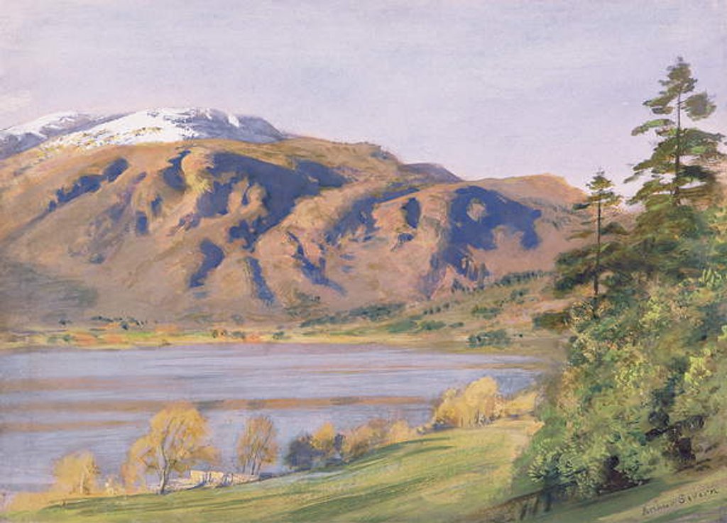 Detail of Coniston by Joseph Arthur Palliser Severn