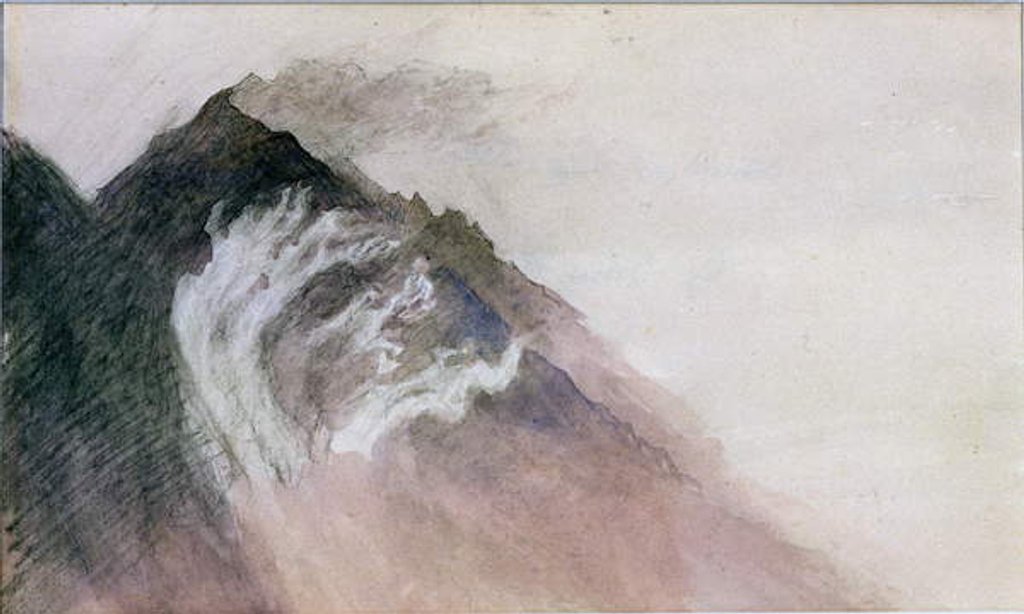 Detail of Chamonix, Mt Blanc by John Ruskin