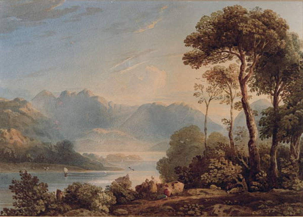 Detail of View from Grange Bridge, Borrowdale by John Varley