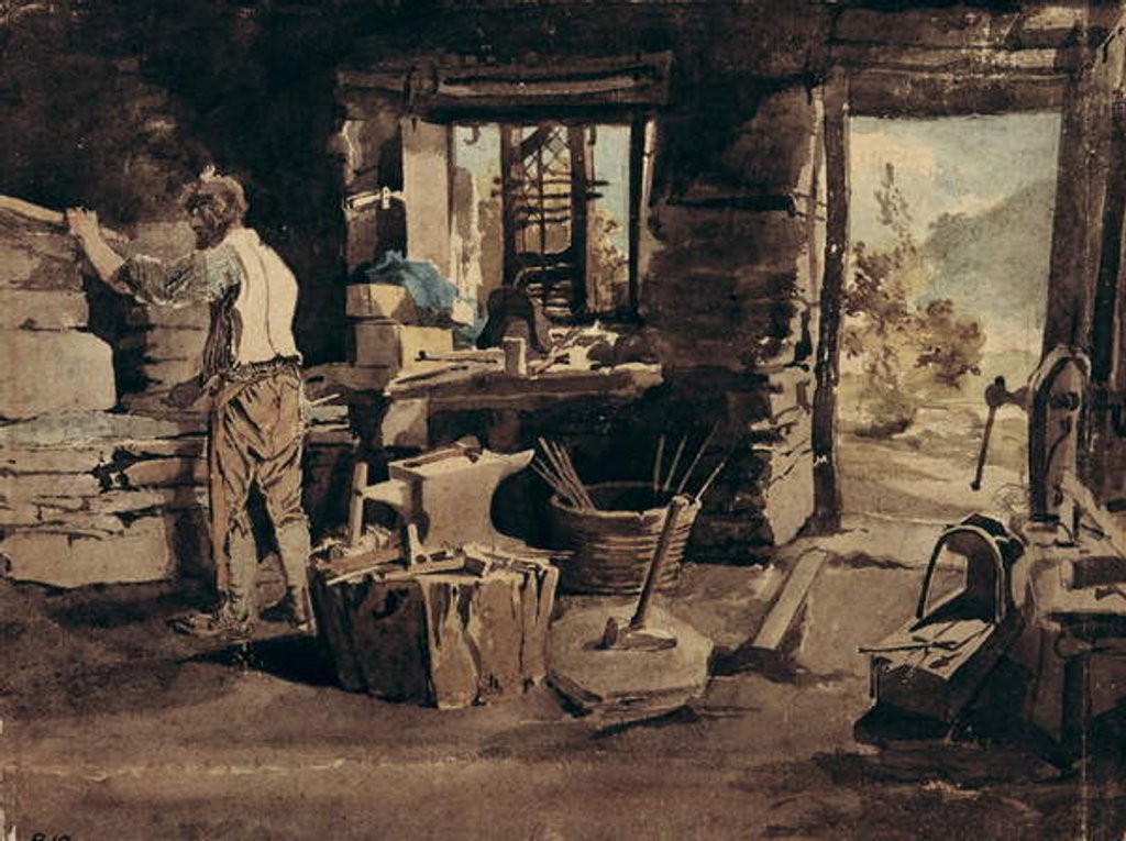 Detail of Interior of the Smithy, Ambleside by John Harden