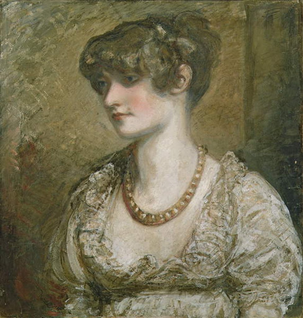 Detail of Portrait of a young woman by Daniel Gardner