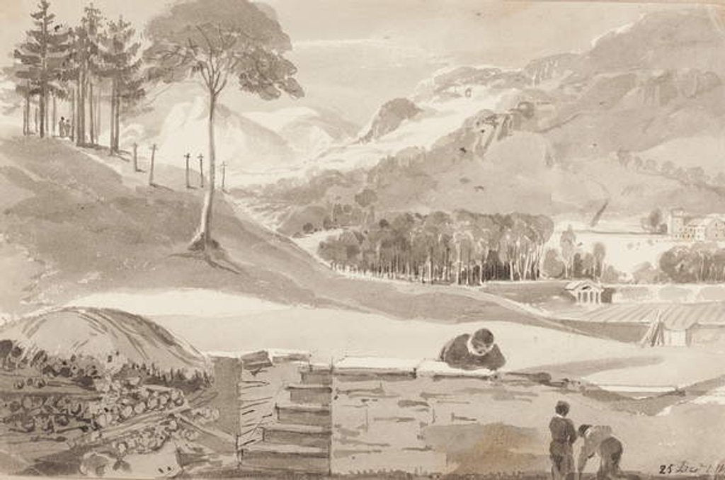 Detail of Brathay field, Lake District, Cumbria, 1819 by John Harden