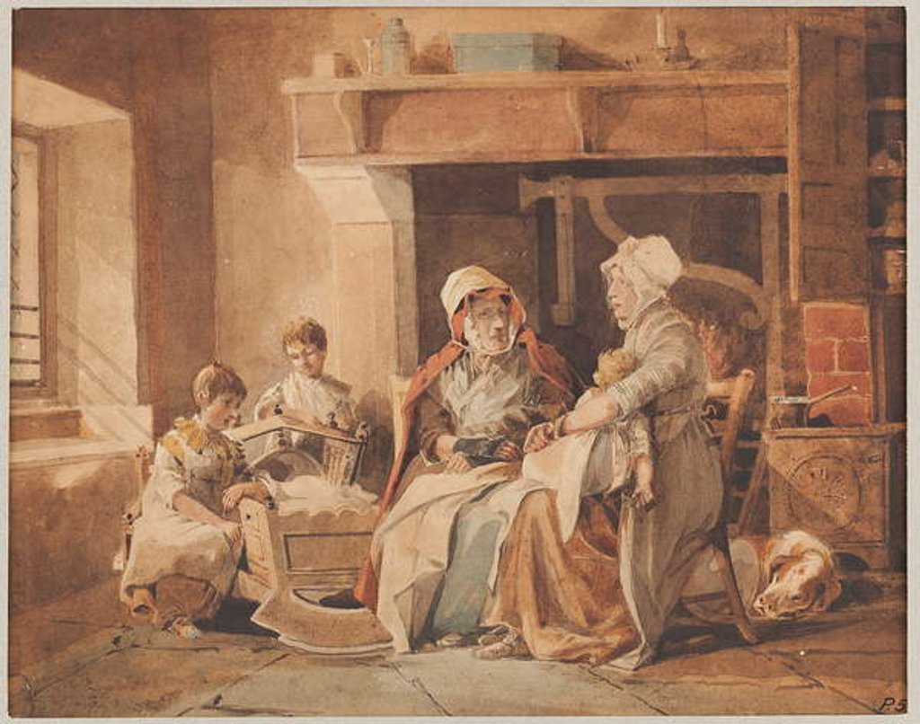 Detail of The Village Doctoress, 1820 by John Harden