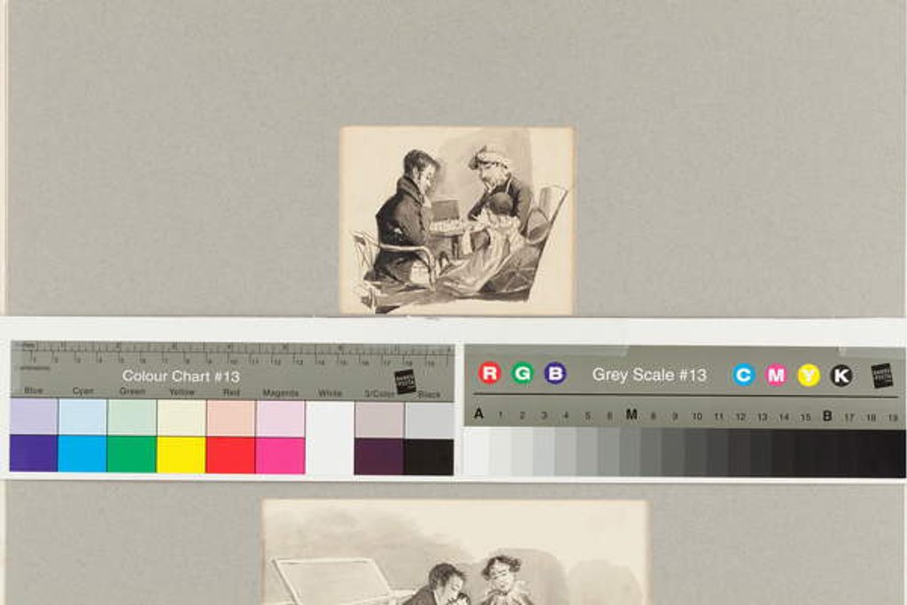 Detail of Two playing chess, with John William, 1815 by John Harden