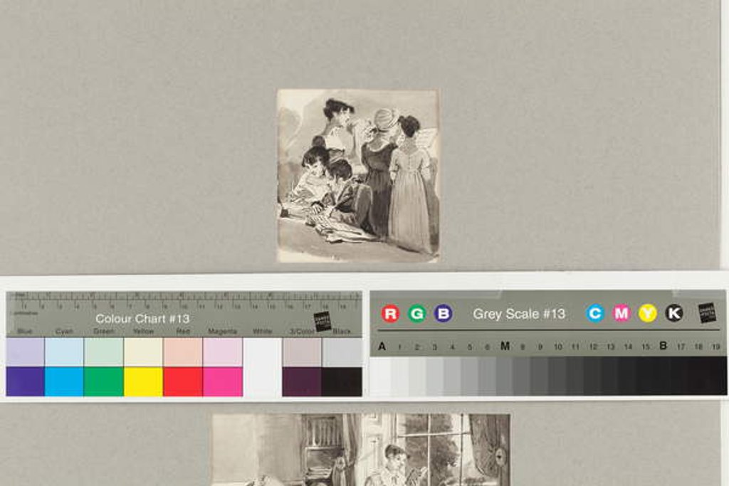 Detail of Homework, 1815 by John Harden