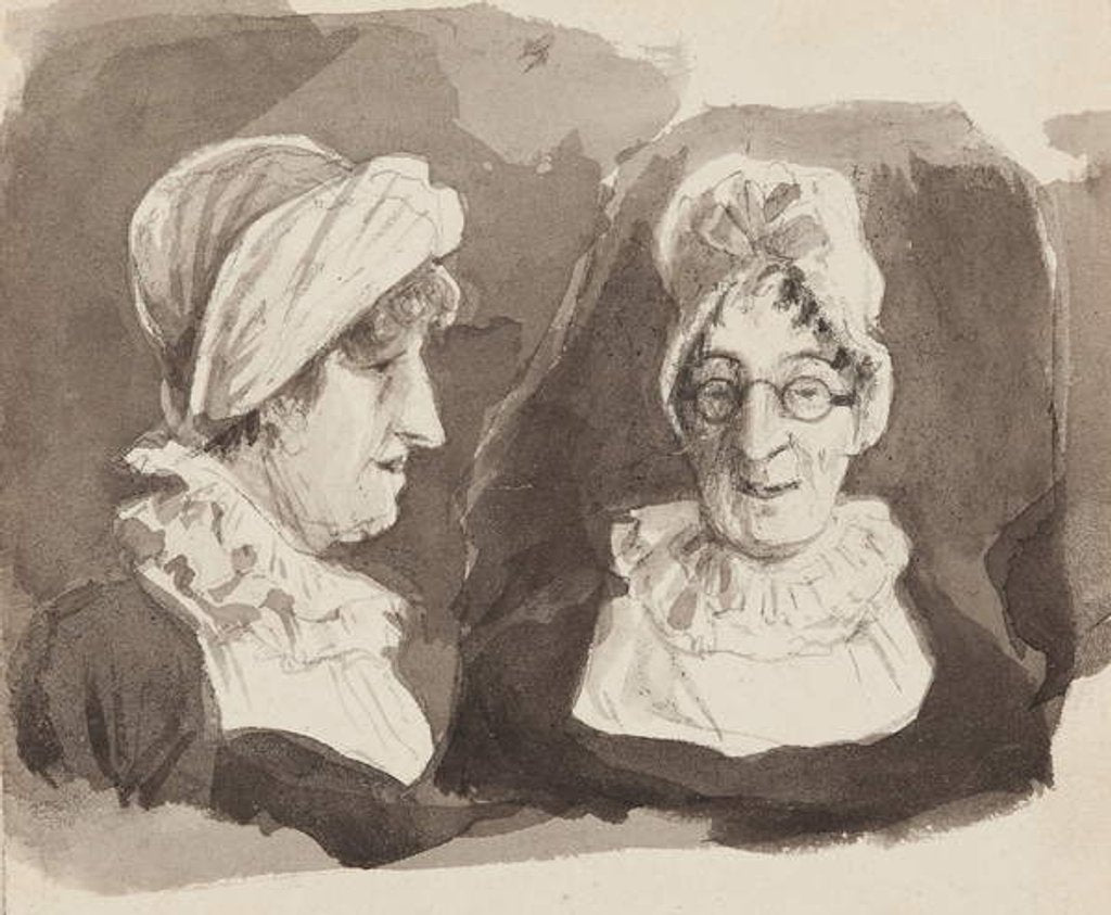 Detail of Two views of Mrs H by John Harden