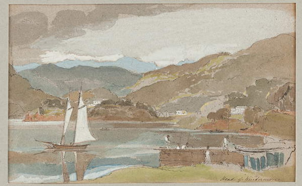 Detail of Sailing on Windermere, 1810 by John Harden