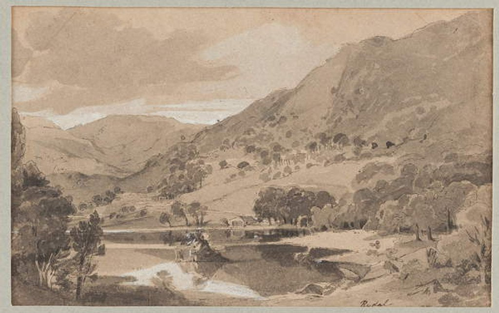 Detail of Rydal, 1812 by John Harden