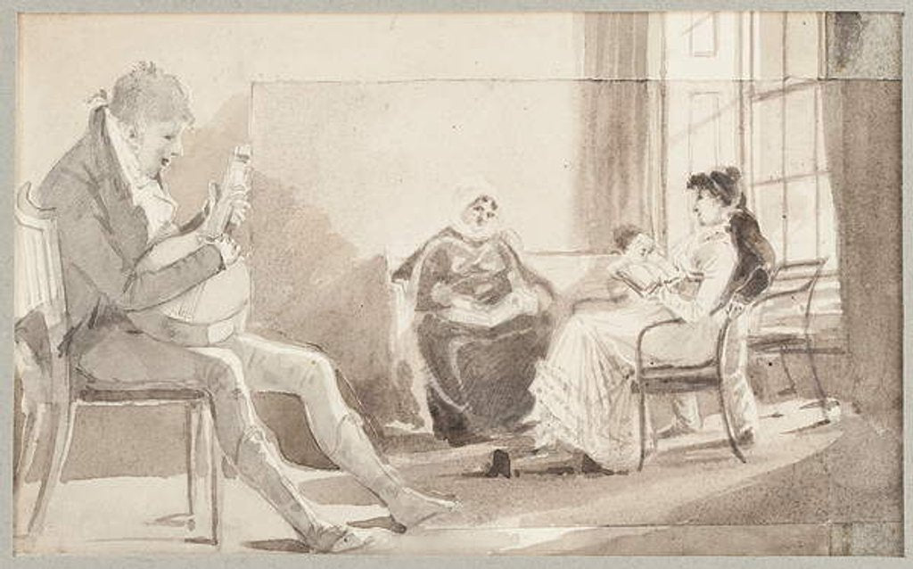 Detail of Guitar player by John Harden