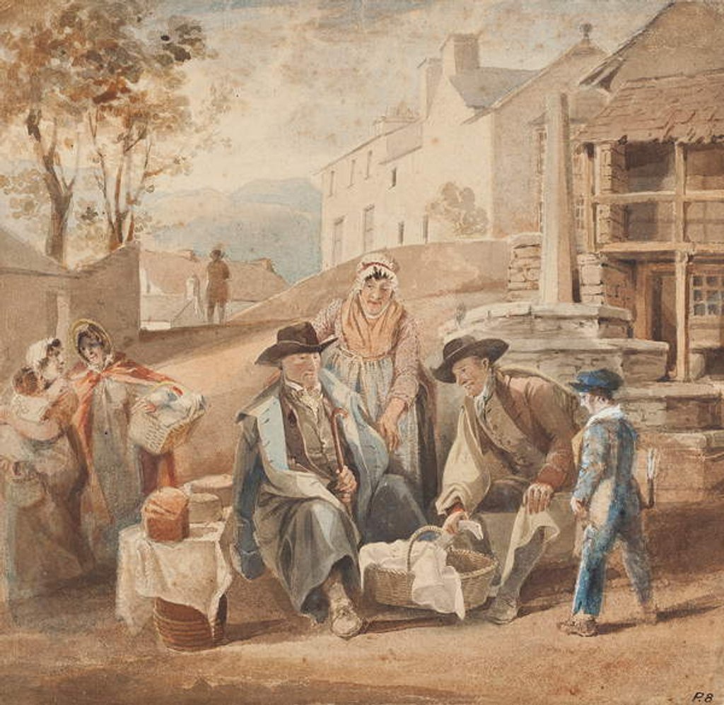 Detail of Ambleside market dealings by John Harden