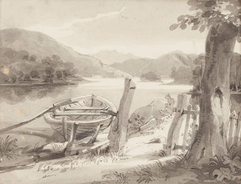 Detail of Boat at Bowness by John Harden