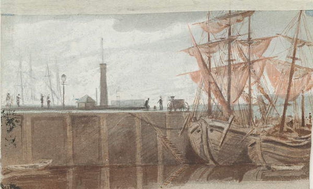 Detail of Ships at Whitehaven by John Harden