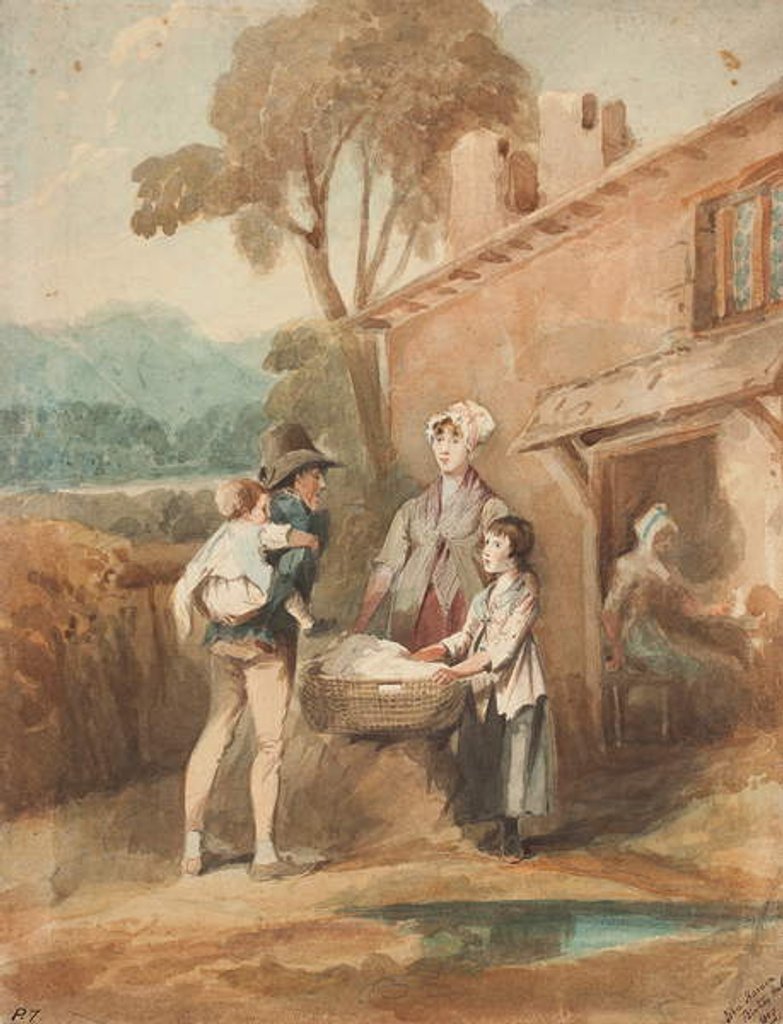 Detail of Laundry, 1809 by John Harden