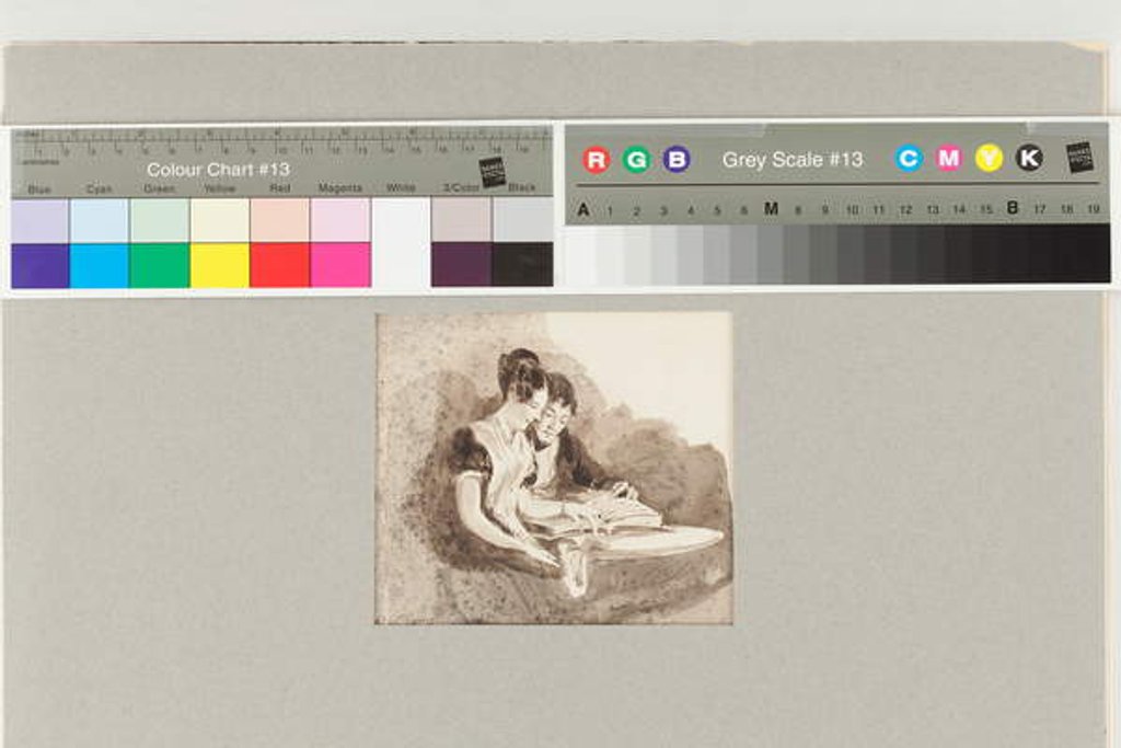 Detail of Tete a tete, 1824 by John Harden