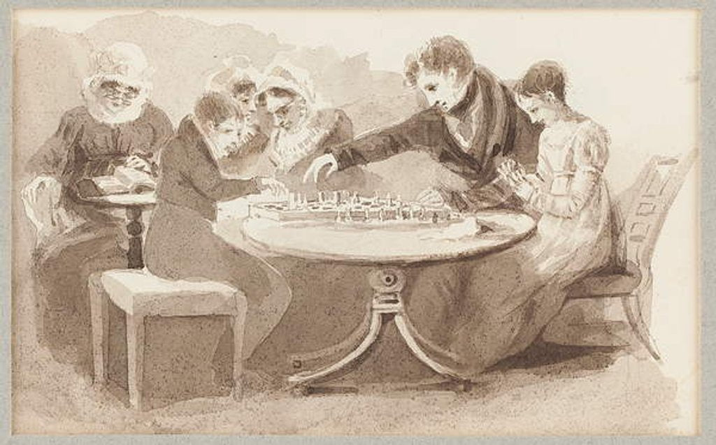 Detail of Chess with Sophia by John Harden
