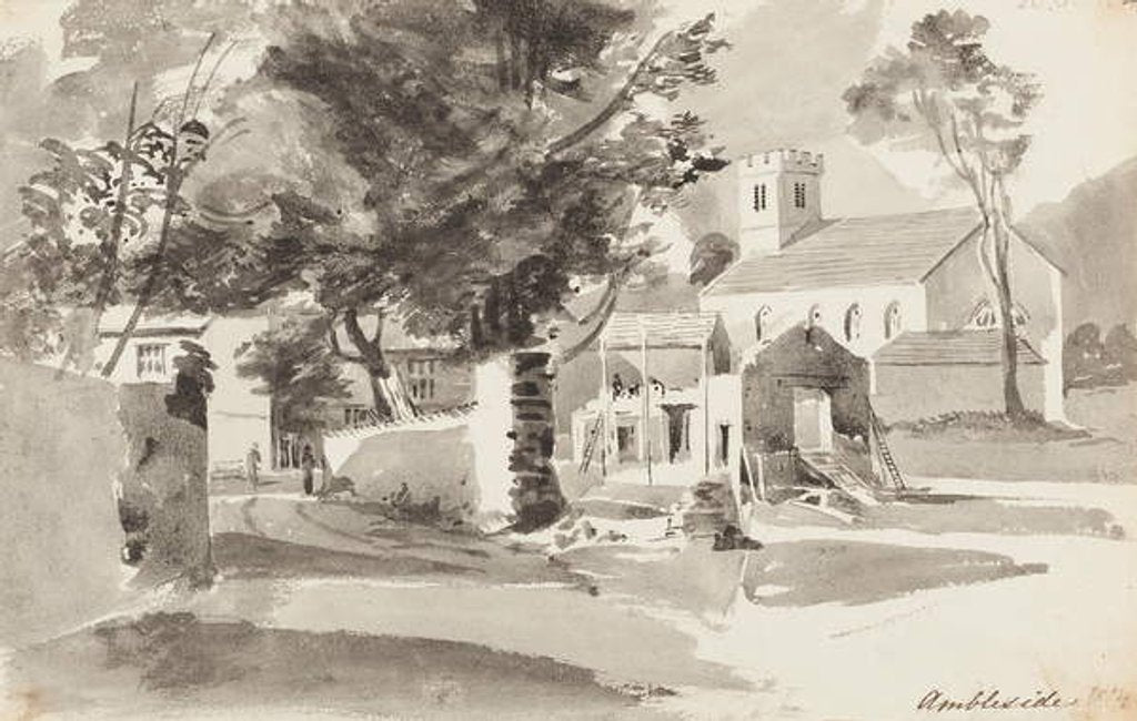 Detail of St Ann's Church, Ambleside, 1814 by John Harden