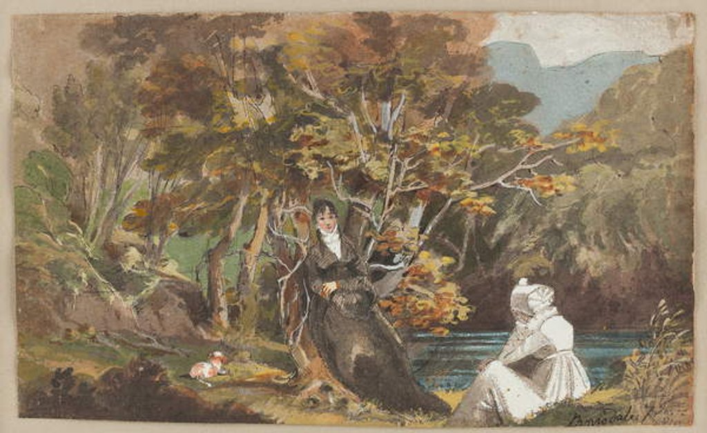 Detail of Borrowdale, 1810 by John Harden