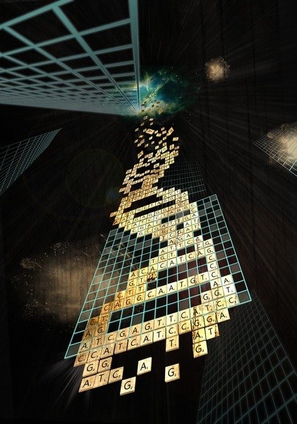 Detail of God doesn't play dice, 2014 by Francois Domain