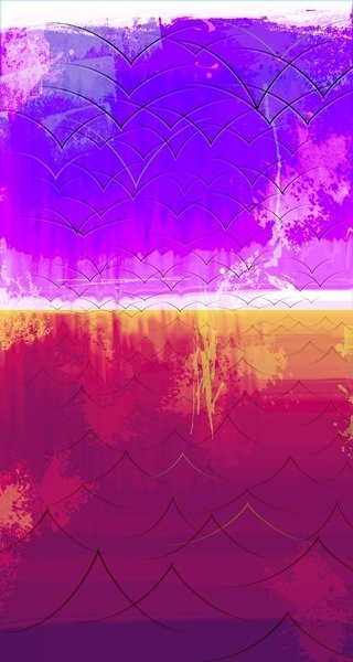 Detail of The Edge of the World, 2014 by Francois Domain