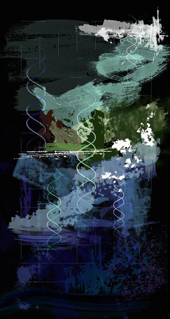 Detail of Genesis Day 5: Creatures, 2014 by Francois Domain