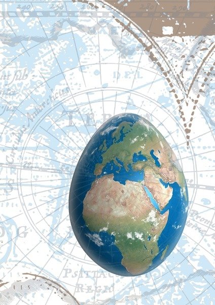 Detail of Egground the World, 2015 by Francois Domain