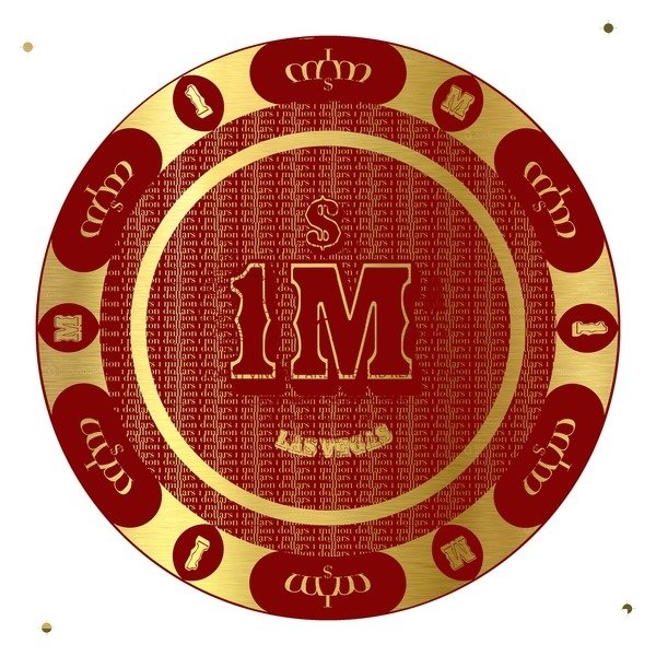 Detail of PokerChip 1M, 2015 by Francois Domain