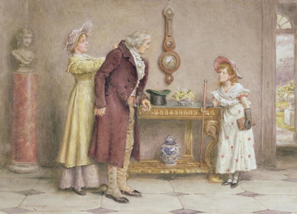 Detail of Sunday Morning by George Goodwin Kilburne