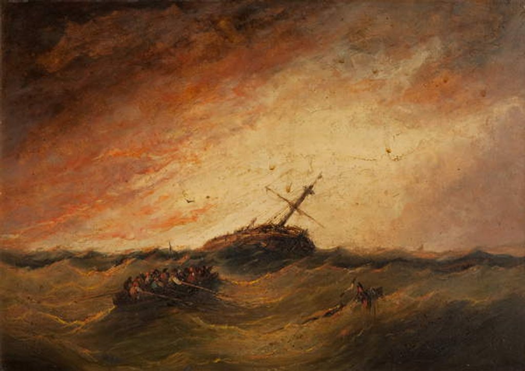 Detail of The Wreck by William James Durant Ready