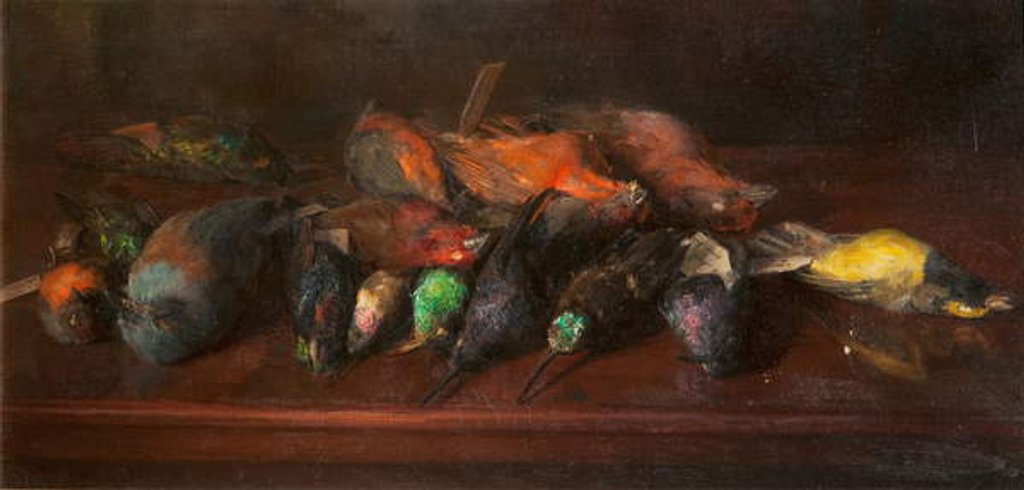 Detail of At the Taxidermist by C. M. Wood