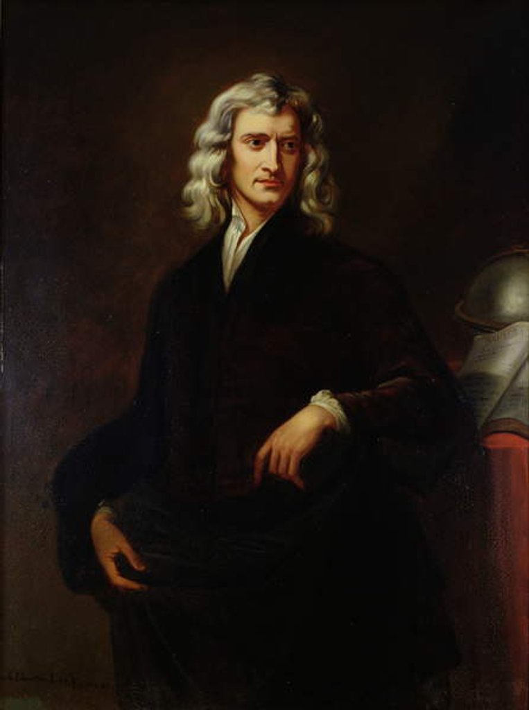 Detail of Portrait of Sir Isaac Newton 1847 by Goldschmit