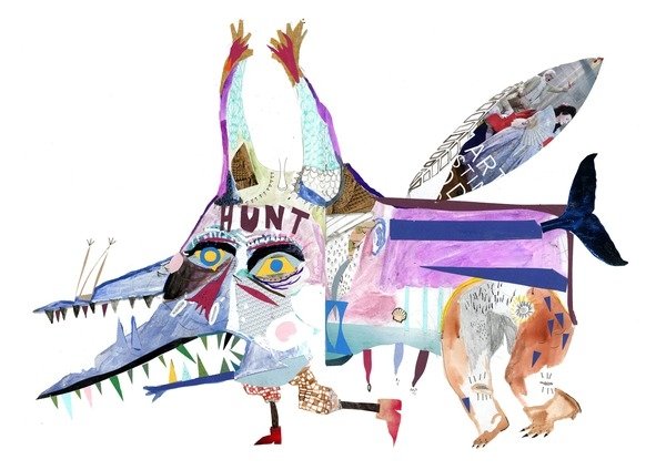 Detail of Oil Monster, 2011 by Pat Macdonald