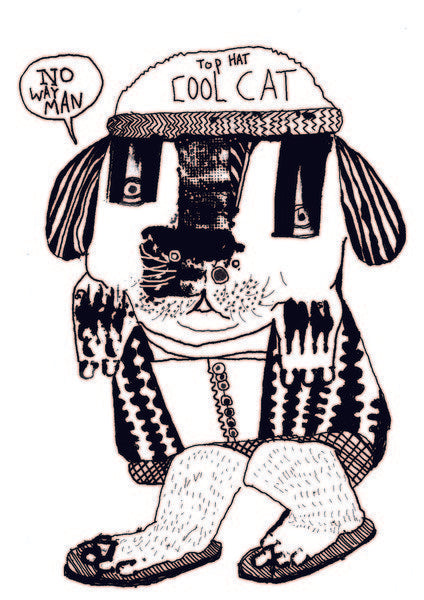 Detail of Cool Cat, 2014 by Pat Macdonald