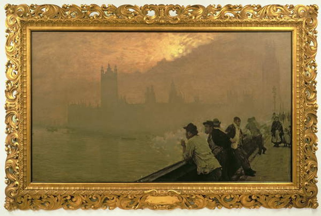 Detail of Westminster, by Giuseppe de Nittis, 1878 by Giuseppe or Joseph de Nittis
