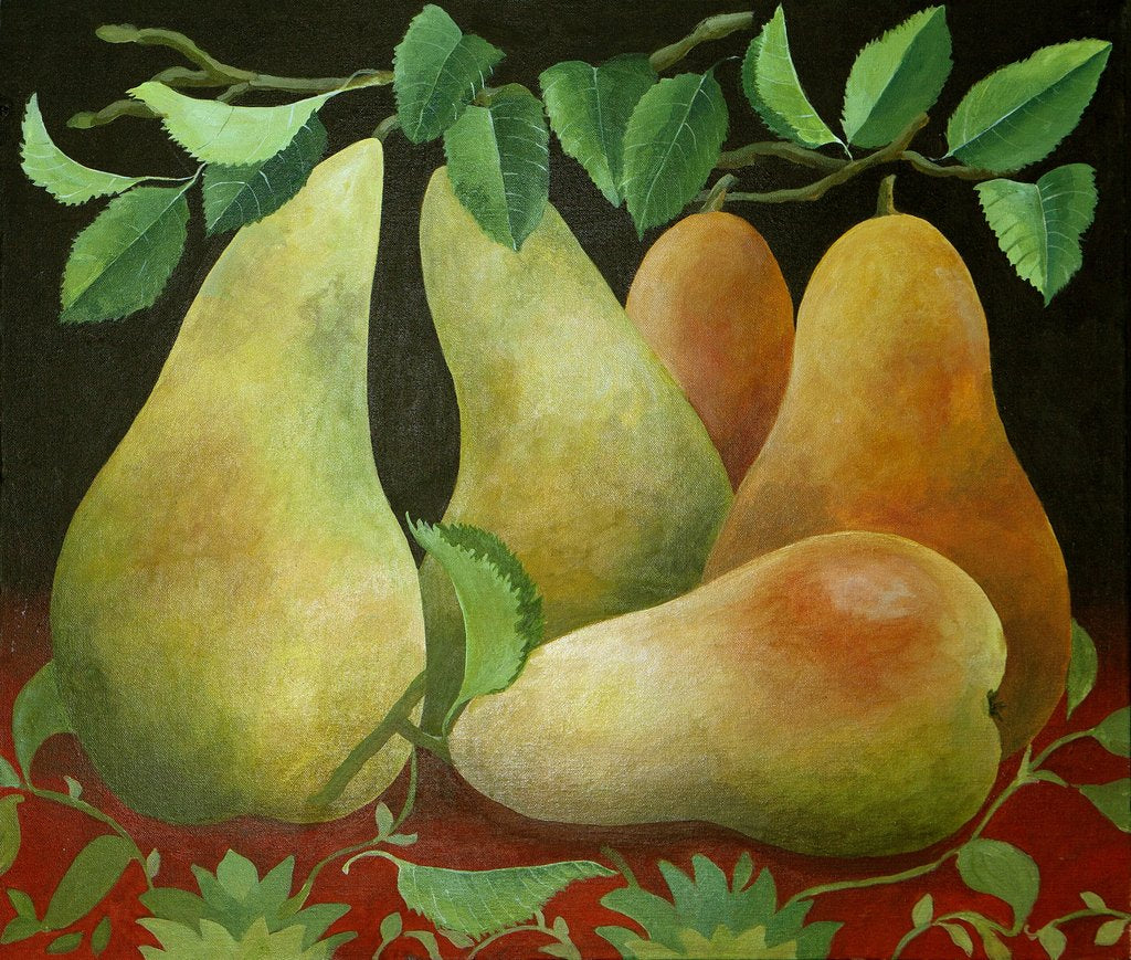 Detail of Pears, 2014 by Jennifer Abbott