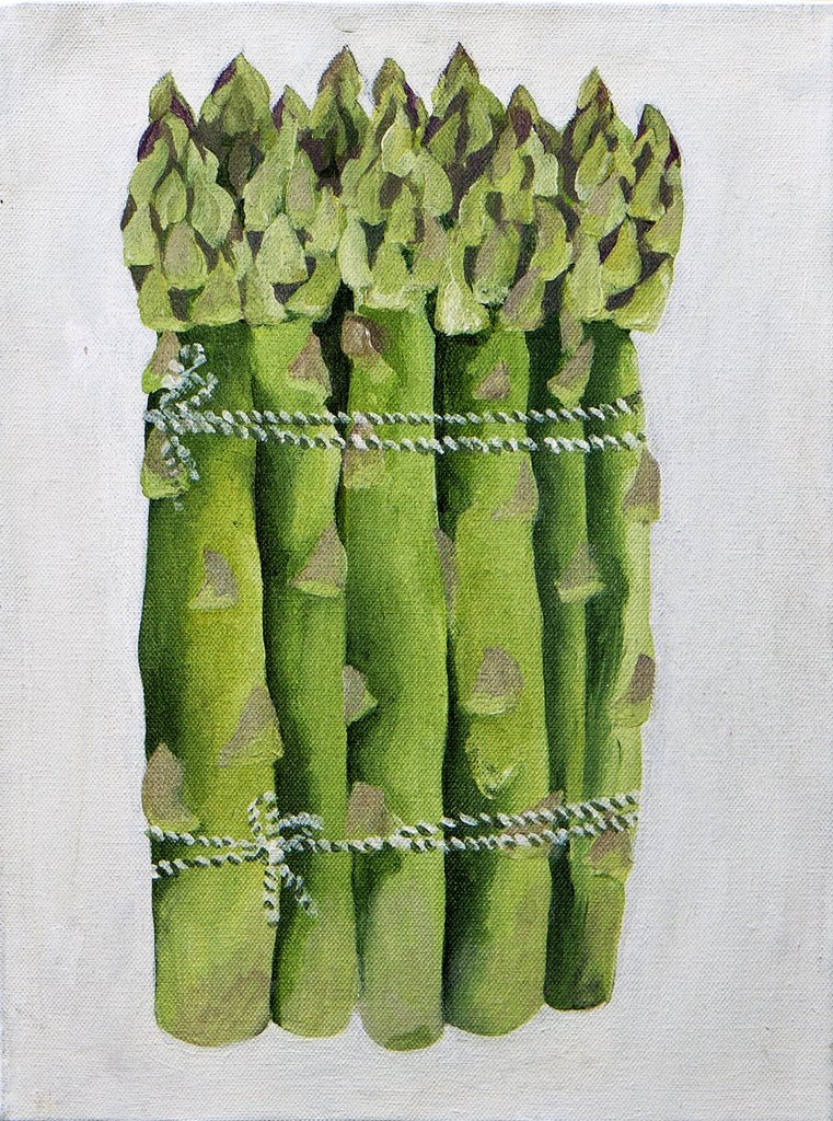 Detail of Asparagus,2013 by Jennifer Abbott