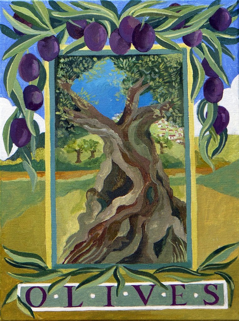 Detail of Black olives, 2014 by Jennifer Abbott