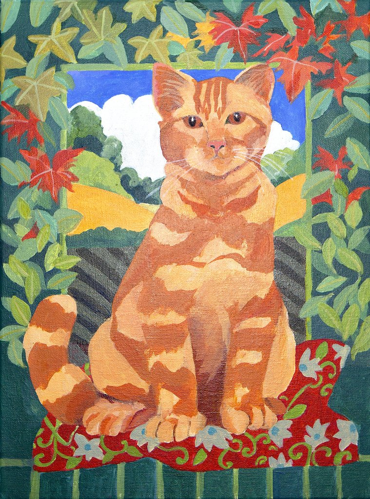 Detail of Cat, 2014 by Jennifer Abbott